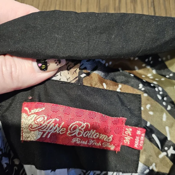 Y2K Apple Bottoms Outerwear Black Fitted Puffer Jacket Nelly Gold Hardwear M - Picture 5 of 11